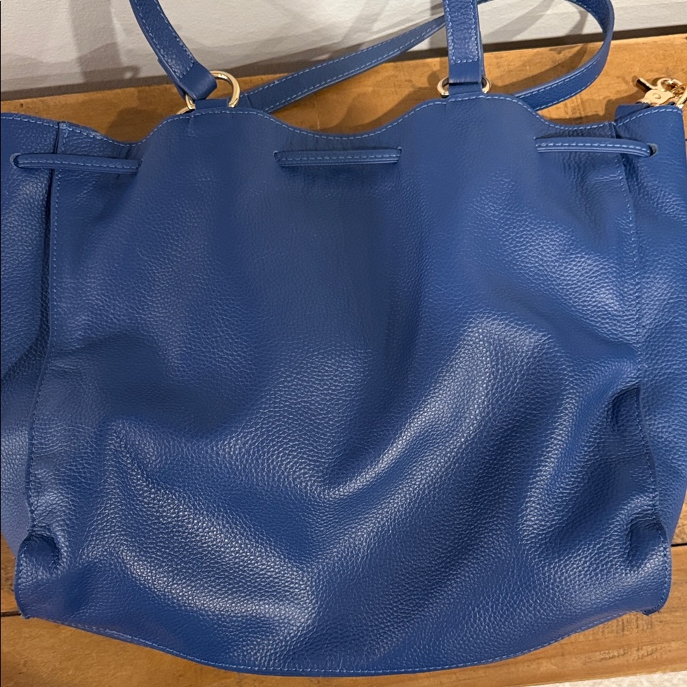 LAGGO Blue Leather Shoulder Bag - Picture 6 of 8